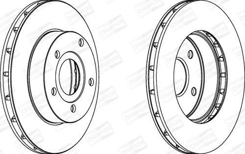 Champion 562147CH - Спирачен диск vvparts.bg