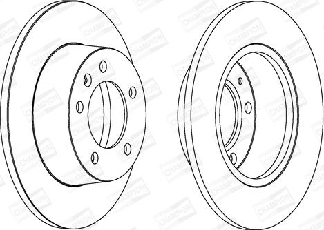 Champion 562164CH - Спирачен диск vvparts.bg