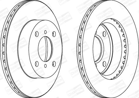 Champion 562167CH - Спирачен диск vvparts.bg