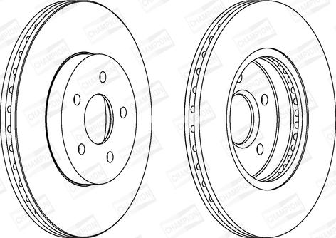 Champion 562180CH - Спирачен диск vvparts.bg