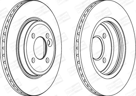 Champion 562139CH - Спирачен диск vvparts.bg