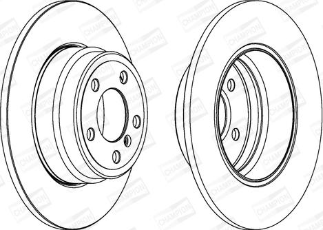 Champion 562135CH-1 - Спирачен диск vvparts.bg