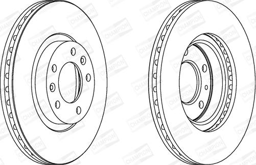 Champion 562126CH - Спирачен диск vvparts.bg