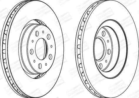 Champion 562173CH - Спирачен диск vvparts.bg