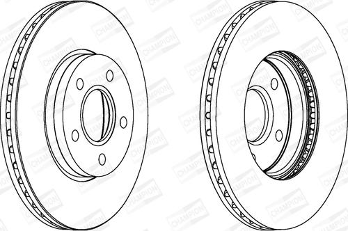 Champion 562364CH - Спирачен диск vvparts.bg