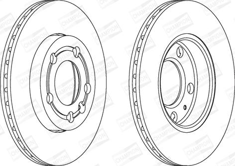 Champion 562307CH - Спирачен диск vvparts.bg