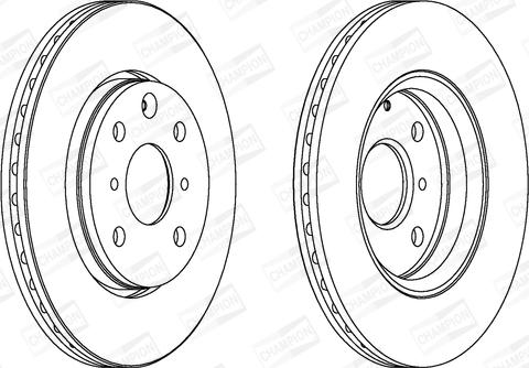 Champion 562311CH - Спирачен диск vvparts.bg