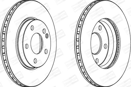 Champion 562312CH - Спирачен диск vvparts.bg