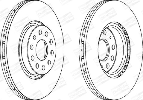 Champion 562387CH - Спирачен диск vvparts.bg