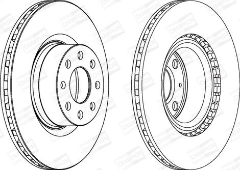 Champion 562297CH - Спирачен диск vvparts.bg