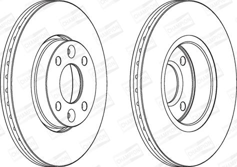 Champion 562268CH - Спирачен диск vvparts.bg