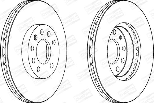 Champion 562216CH - Спирачен диск vvparts.bg