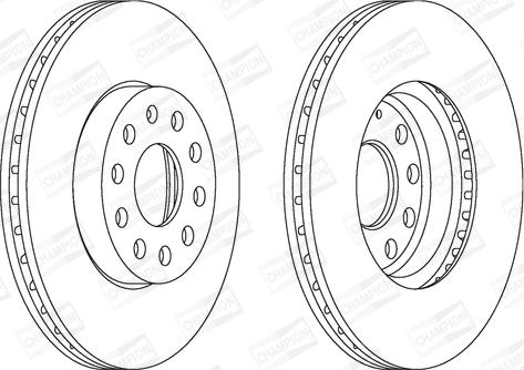 Champion 562235CH - Спирачен диск vvparts.bg