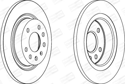 Champion 562229CH - Спирачен диск vvparts.bg