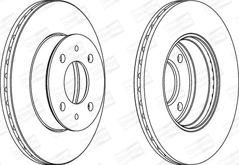 Champion 562273CH - Спирачен диск vvparts.bg