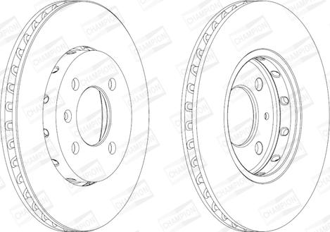 Champion 562727CH - Спирачен диск vvparts.bg