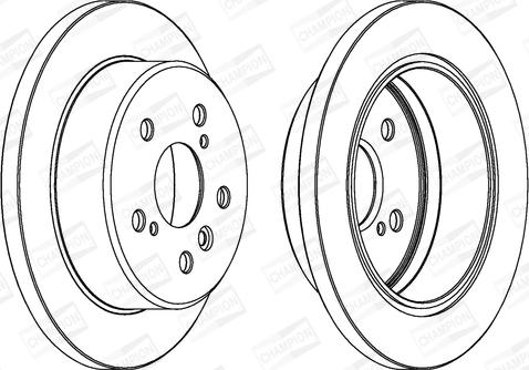 Champion 562770CH - Спирачен диск vvparts.bg