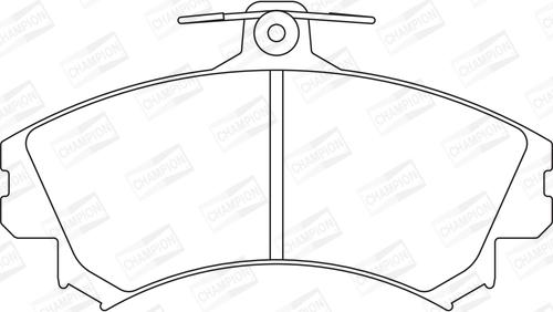 Champion 571940CH - Комплект спирачно феродо, дискови спирачки vvparts.bg