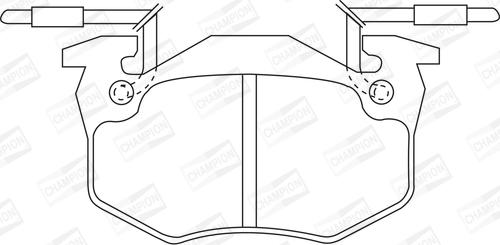 Champion 571302CH - Комплект спирачно феродо, дискови спирачки vvparts.bg