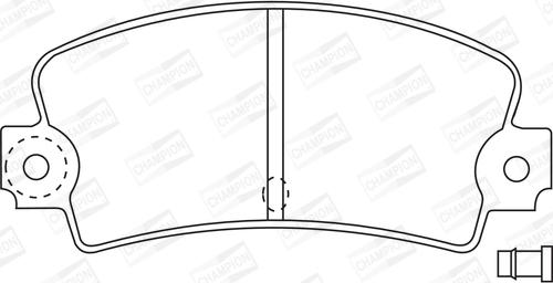 Champion 571243CH - Комплект спирачно феродо, дискови спирачки vvparts.bg