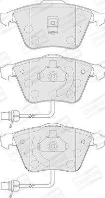 Champion 573145CH - Комплект спирачно феродо, дискови спирачки vvparts.bg