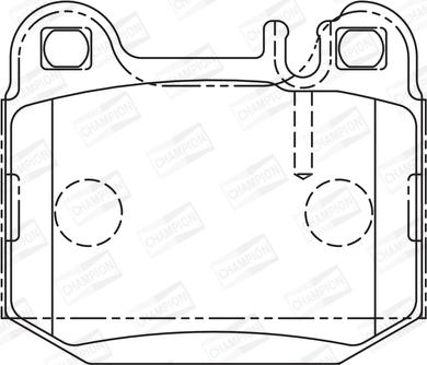 Champion 573147CH - Комплект спирачно феродо, дискови спирачки vvparts.bg