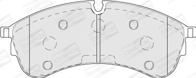 Champion 573844CH - Комплект спирачно феродо, дискови спирачки vvparts.bg