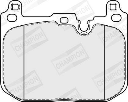 Champion 573854CH - Комплект спирачно феродо, дискови спирачки vvparts.bg