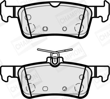 Champion 573888CH - Комплект спирачно феродо, дискови спирачки vvparts.bg