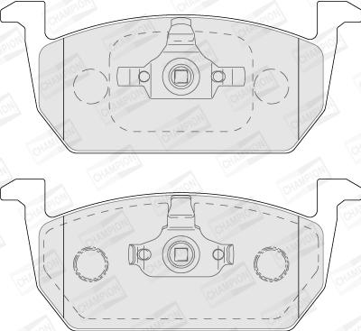 Champion 573833CH - Комплект спирачно феродо, дискови спирачки vvparts.bg