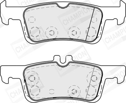 Champion 573872CH - Комплект спирачно феродо, дискови спирачки vvparts.bg