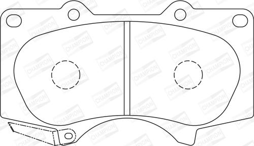 Champion 572515CH - Комплект спирачно феродо, дискови спирачки vvparts.bg