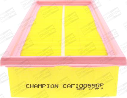 Champion CAF100590P - Въздушен филтър vvparts.bg