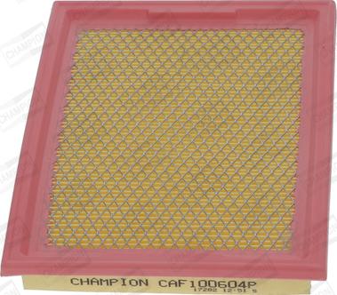 Champion CAF100604P - Въздушен филтър vvparts.bg