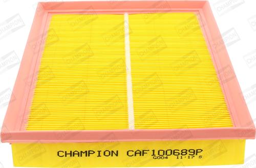 Champion CAF100689P - Въздушен филтър vvparts.bg