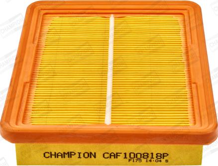 Champion CAF100818P - Въздушен филтър vvparts.bg