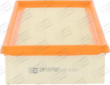 Champion CAF100756P - Въздушен филтър vvparts.bg