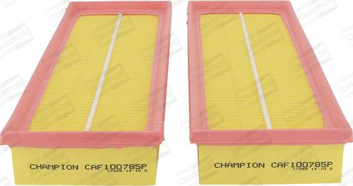 Champion CAF100785P - Въздушен филтър vvparts.bg