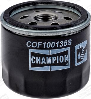 Champion COF100136S - Маслен филтър vvparts.bg