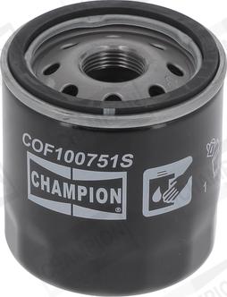 Champion COF100751S - Маслен филтър vvparts.bg