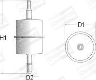 Champion L101/606 - Горивен филтър vvparts.bg