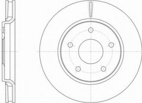 Chrysler 6803 2944AB - Спирачен диск vvparts.bg