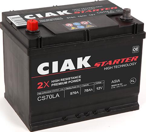 CIAKStarter CS70LA - Стартов акумулатор vvparts.bg