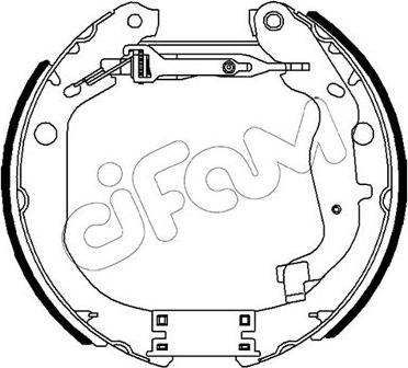 Cifam 151-491 - Комплект спирачна челюст vvparts.bg