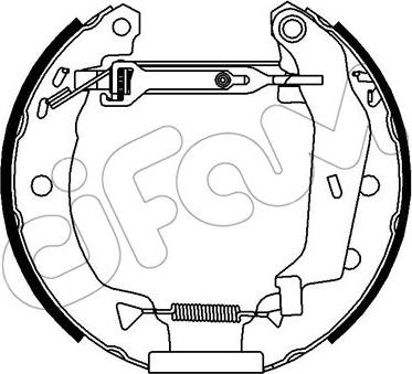 Cifam 151-402 - Комплект спирачна челюст vvparts.bg