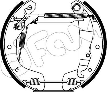 Cifam 151-411 - Комплект спирачна челюст vvparts.bg