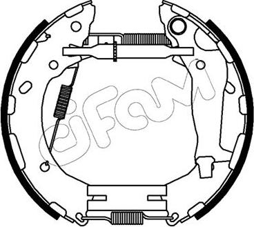 Cifam 151-484 - Комплект спирачна челюст vvparts.bg