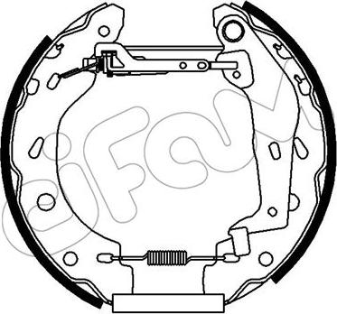 Cifam 151-438 - Комплект спирачна челюст vvparts.bg