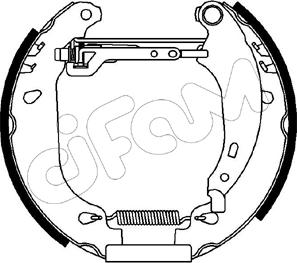 Cifam 151-092 - Комплект спирачна челюст vvparts.bg