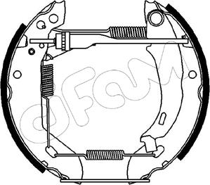 Cifam 151-040 - Комплект спирачна челюст vvparts.bg